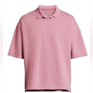 No Boundaries Mens & Big Mens Oversize French Terry Polo Shirt